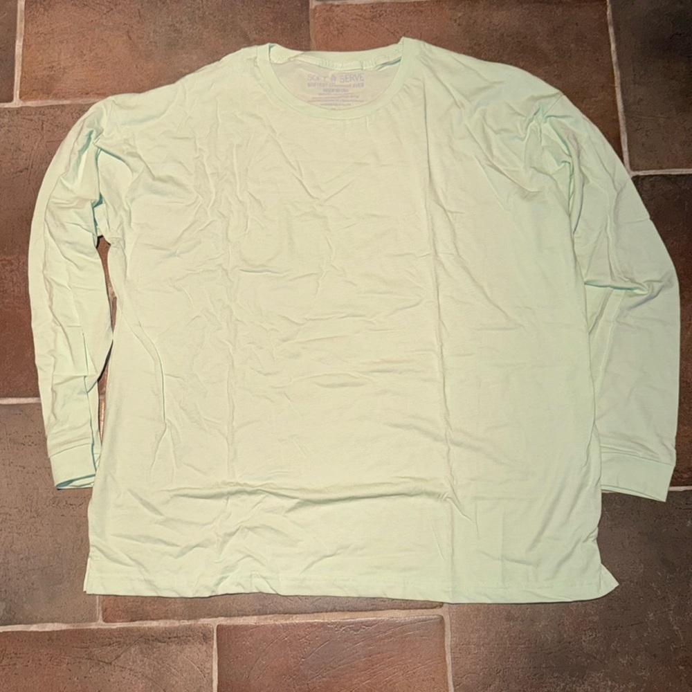 Soft Serve Clothing Long Sleeve mint green T-Shirt Brand new size 5XL unisex
